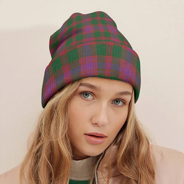 Logan Light Ancient Clan Badge Tartan Knitted Beanie