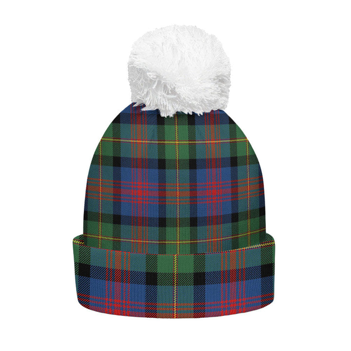 Logan Modern Clan Badge Tartan Bobble Beanie Hat