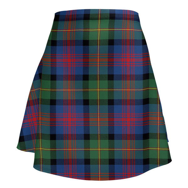 Logan Modern Clan Badge Tartan Flared Skirt
