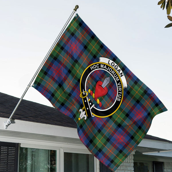 Logan Modern Clan Badge Tartan House Flag