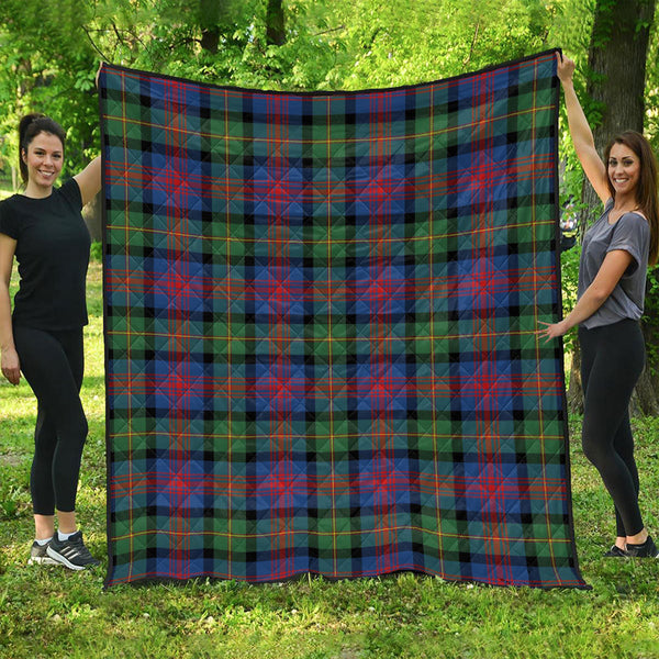 Logan Modern Clan Badge Tartan Premium Quilt