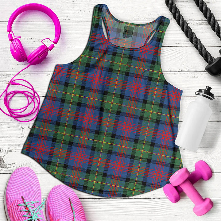 Logan Modern Clan Badge Tartan Women Racerback Tank Top