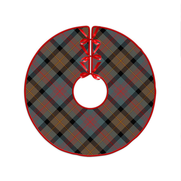 Logan Weathered Clan Badge Tartan Christmas Tree Skirt