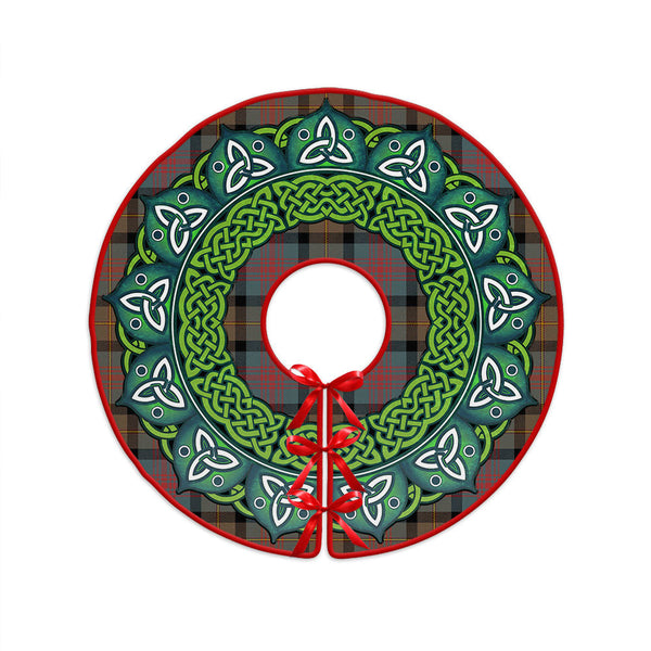 Logan Weathered Clan Badge Tartan Christmas Tree Skirt Heritage Holiday Decor