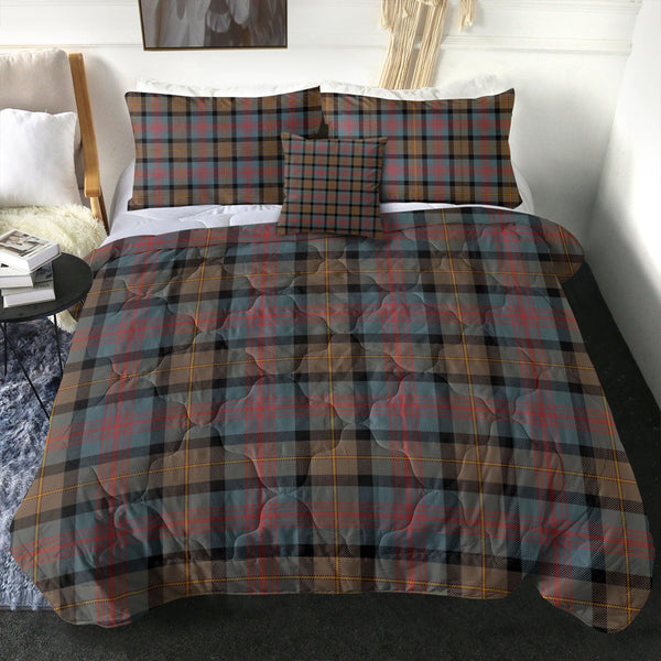 Logan Weathered Clan Badge Tartan Comforter