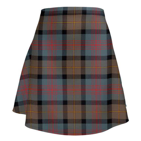 Logan Weathered Clan Badge Tartan Flared Skirt