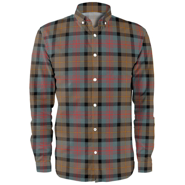 Logan Weathered Clan Badge Tartan Long Sleeve Shirt