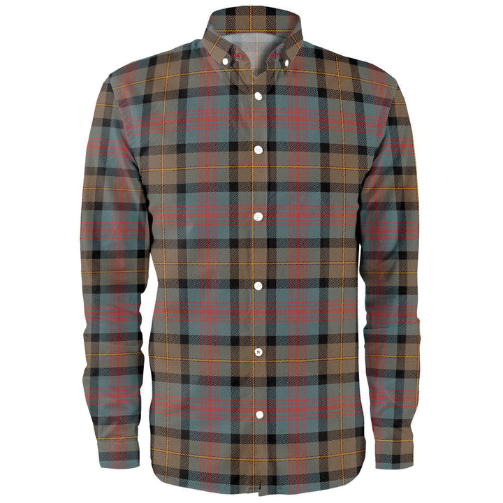 Logan Weathered Clan Badge Tartan Long Sleeve Shirt
