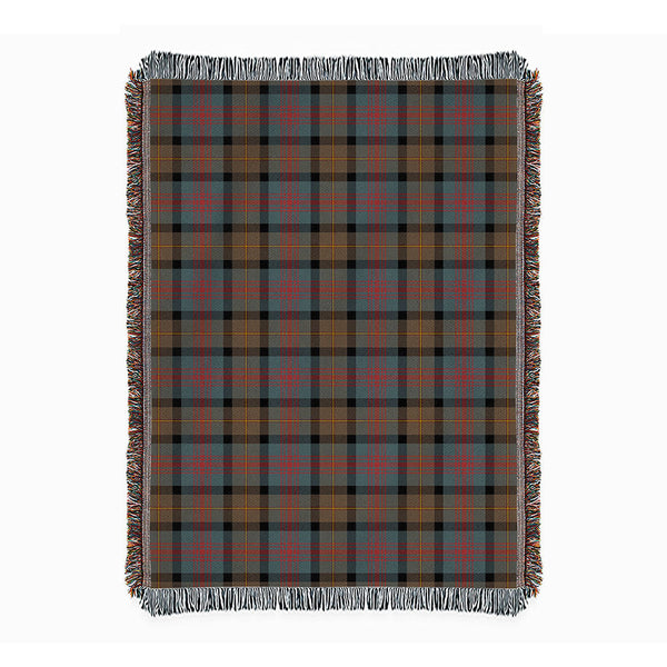 Logan Weathered Clan Badge Tartan Woven Blanket