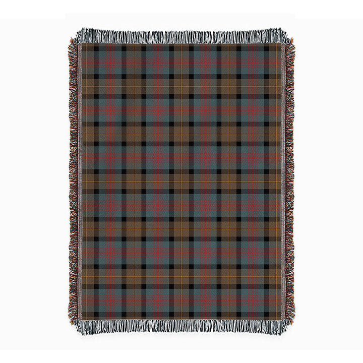 Logan Weathered Clan Badge Tartan Woven Blanket