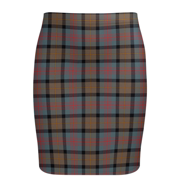 Logan Weathered Tartan Fitted Skirt