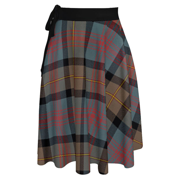 Logan Weathered Tartan Wrap Skirt