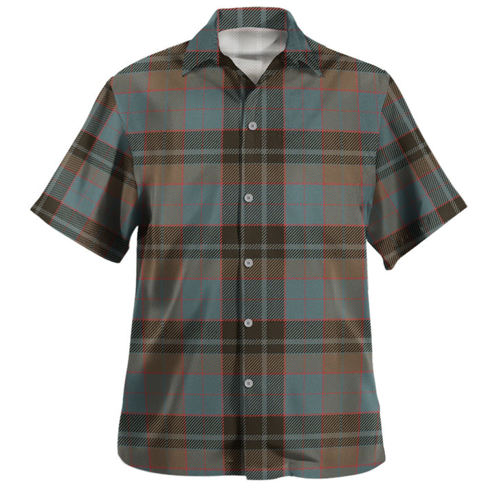 Lumsden Hunting (Lumsden Green) Weathered Tartan Hawaiian Shirt