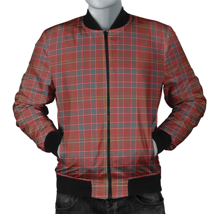 Lumsden Weathered Clan Badge Tartan Bomber Jacket