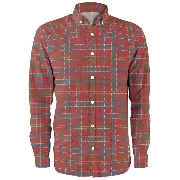 Lumsden Weathered Clan Badge Tartan Long Sleeve Shirt