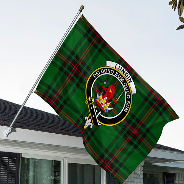 Lundin Clan Badge Tartan House Flag