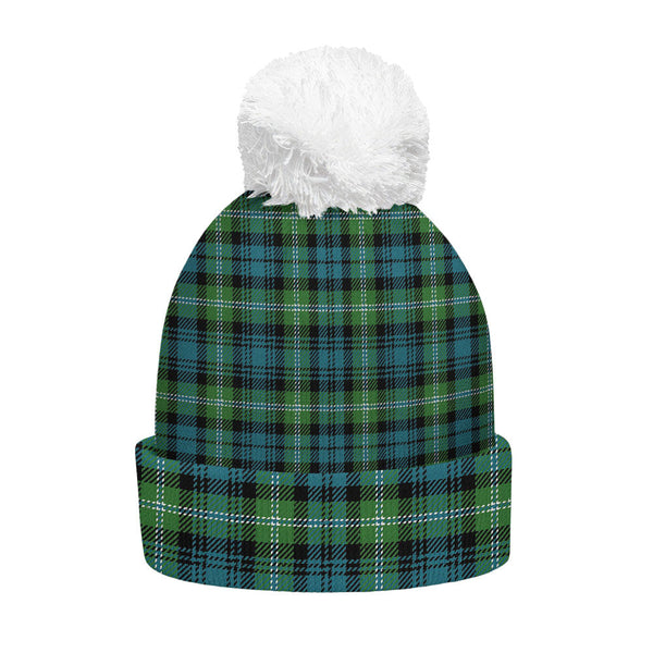 Lyon (Liall Lyall Lyle) Ancient Clan Badge Tartan Bobble Beanie Hat