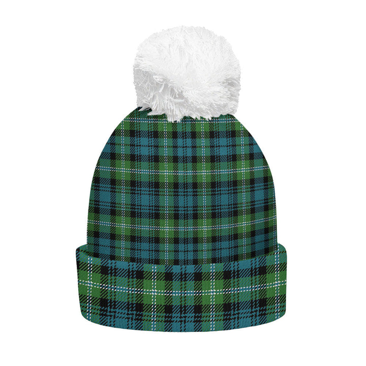 Lyon (Liall Lyall Lyle) Ancient Clan Badge Tartan Bobble Beanie Hat