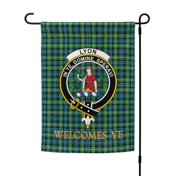 Lyon (Liall Lyall Lyle) Ancient Clan Badge Tartan Garden Flag
