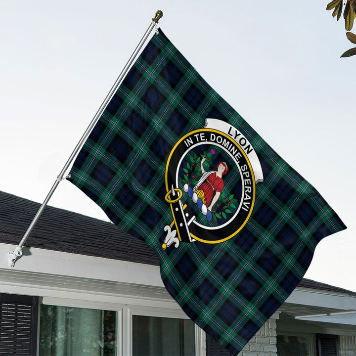 Lyon (Liall Lyall Lyle) Modern Clan Badge Tartan House Flag
