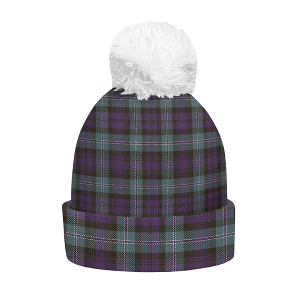 Lyon ((Liall Lyall Lyle) Weathered Clan Badge Tartan Bobble Beanie Hat