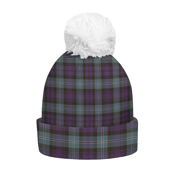 Lyon ((Liall Lyall Lyle) Weathered Clan Badge Tartan Bobble Beanie Hat
