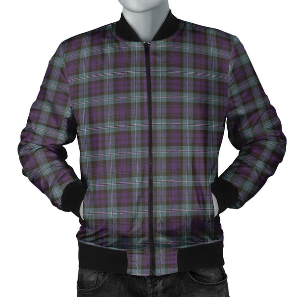 Lyon ((Liall Lyall Lyle) Weathered Clan Badge Tartan Bomber Jacket