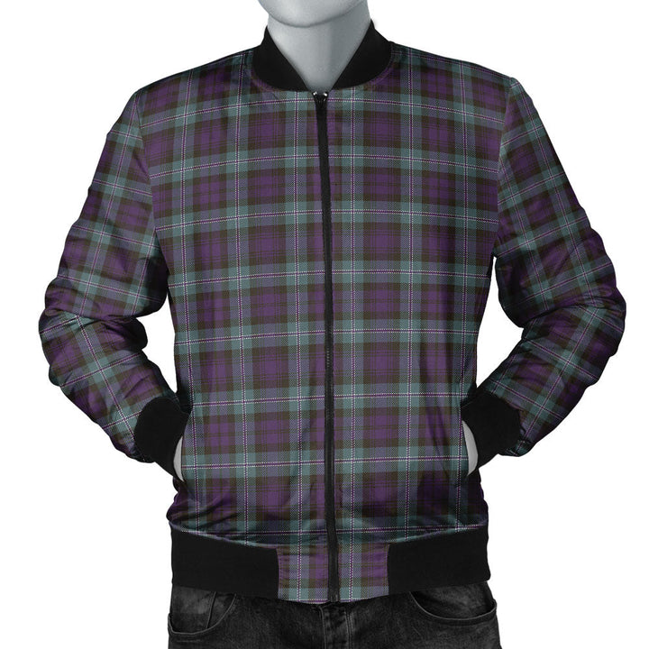 Lyon ((Liall Lyall Lyle) Weathered Clan Badge Tartan Bomber Jacket