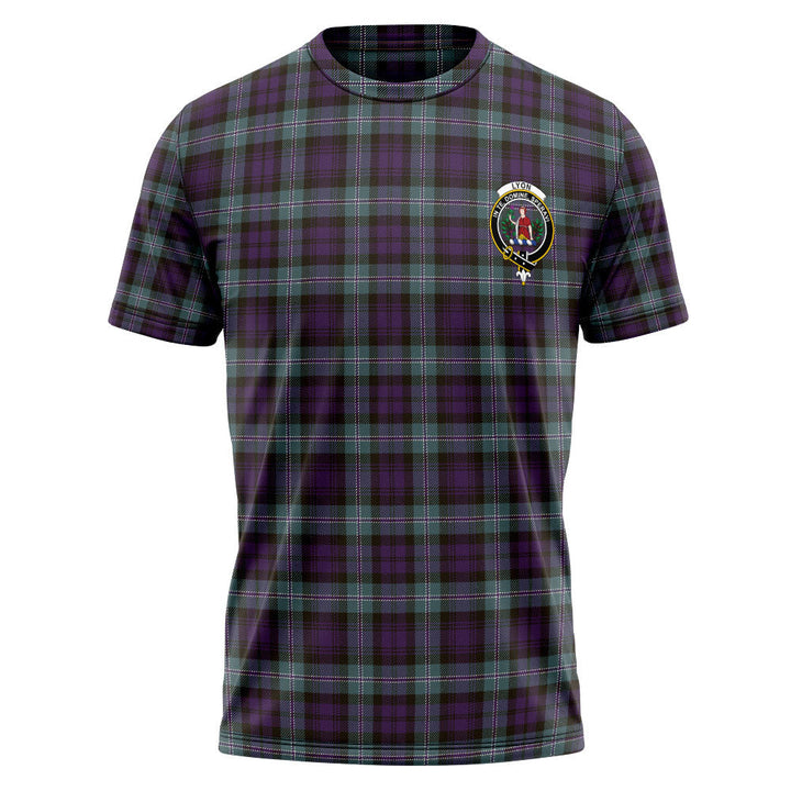 Lyon ((Liall Lyall Lyle) Weathered Clan Badge Tartan T-Shirt