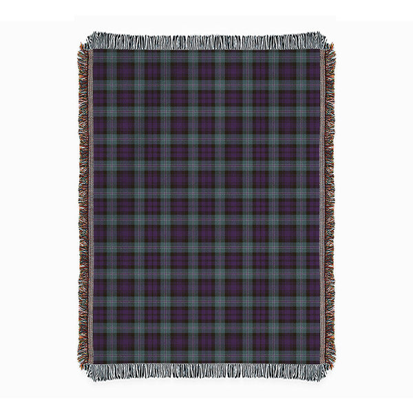 Lyon ((Liall Lyall Lyle) Weathered Clan Badge Tartan Woven Blanket
