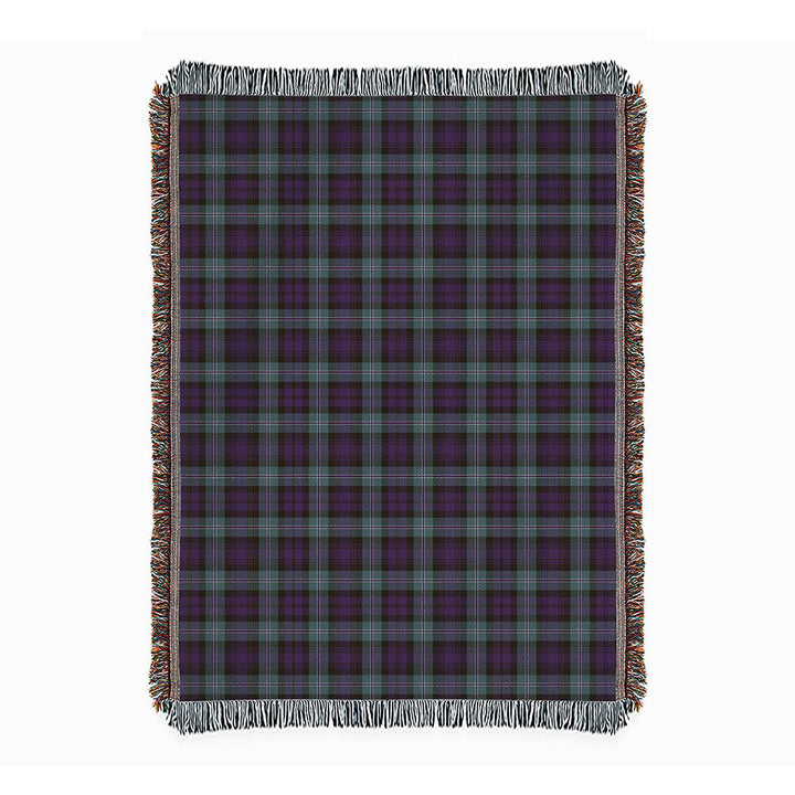 Lyon ((Liall Lyall Lyle) Weathered Clan Badge Tartan Woven Blanket
