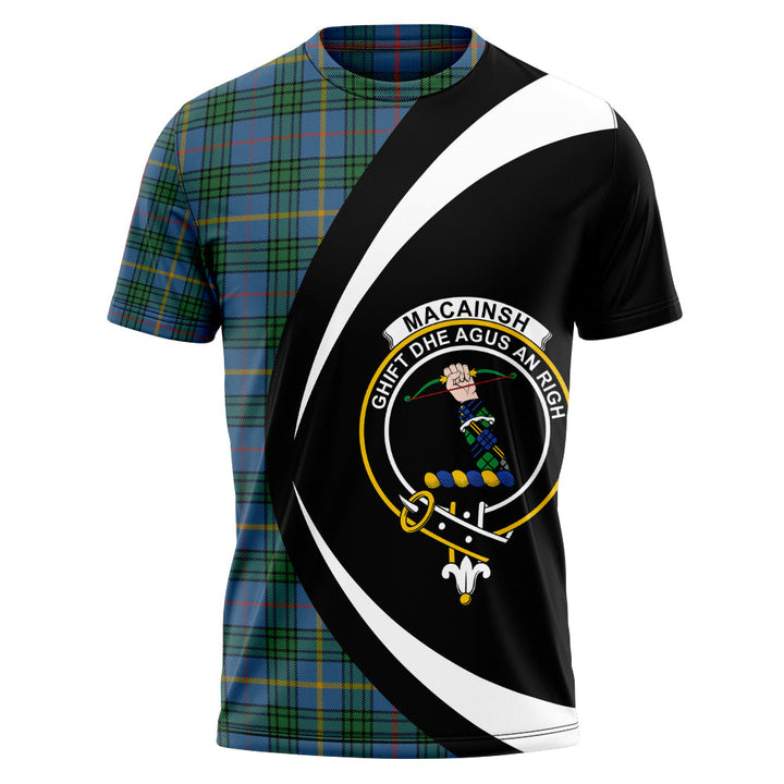 MacAinsh Ancient Clan Badge Tartan T-Shirt Circle Style Personalized