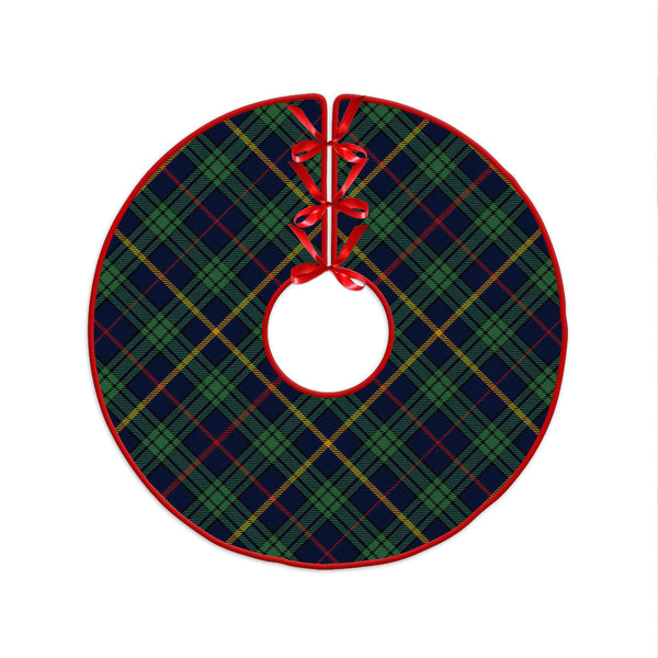 MacAinsh Modern Clan Badge Tartan Christmas Tree Skirt