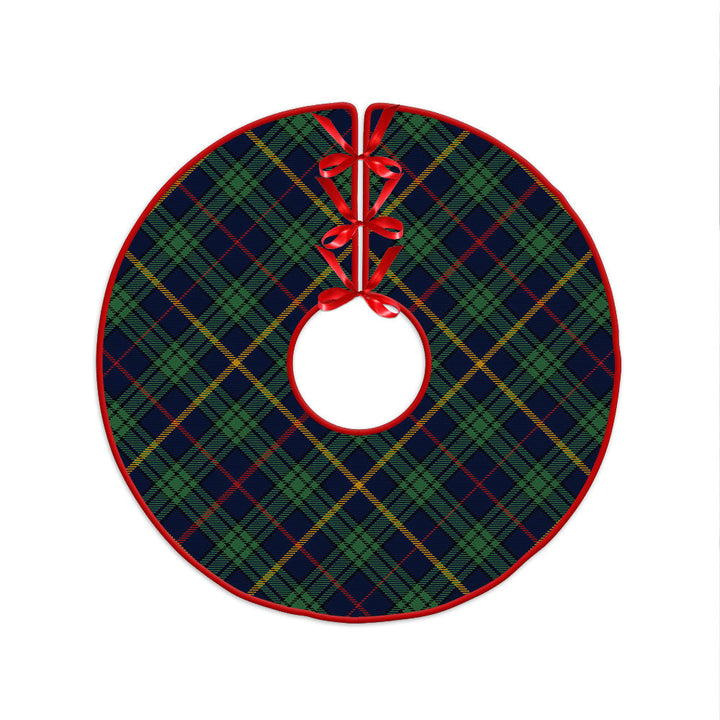 MacAinsh Modern Clan Badge Tartan Christmas Tree Skirt