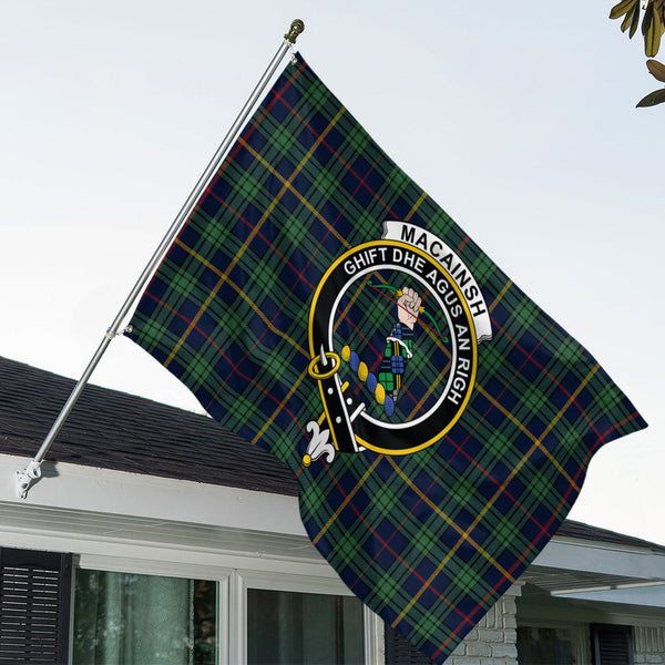 MacAinsh Modern Clan Badge Tartan House Flag