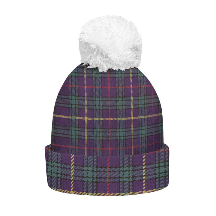 MacAinsh Weathered Clan Badge Tartan Bobble Beanie Hat