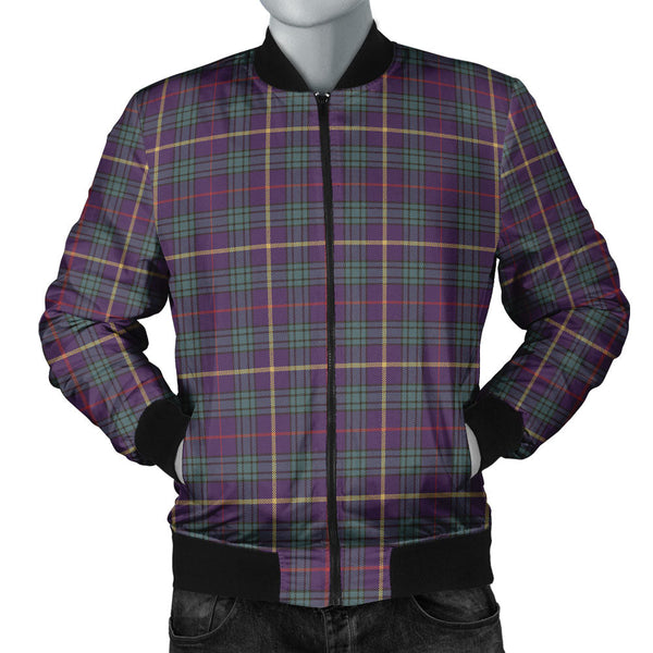 MacAinsh Weathered Clan Badge Tartan Bomber Jacket