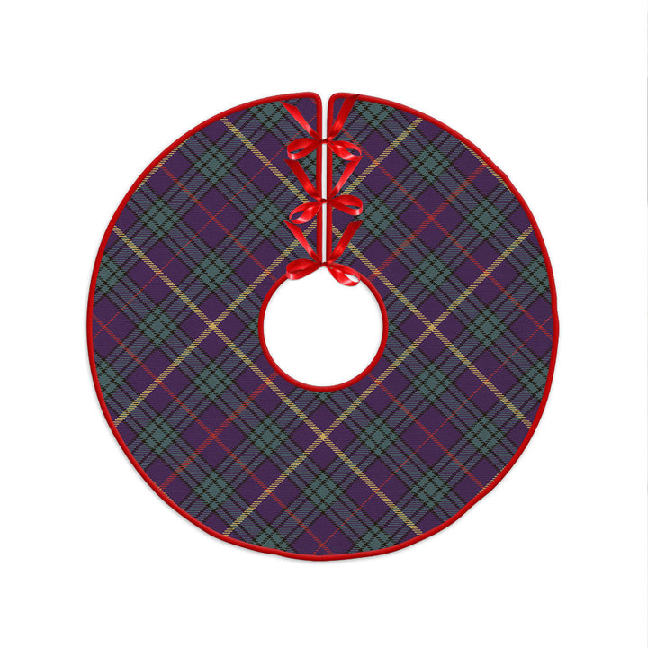 MacAinsh Weathered Clan Badge Tartan Christmas Tree Skirt