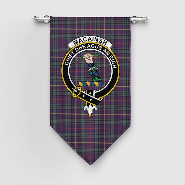MacAinsh Weathered Clan Badge Tartan Gonfalon