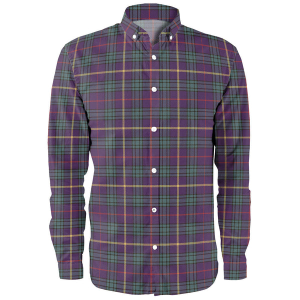 MacAinsh Weathered Clan Badge Tartan Long Sleeve Shirt