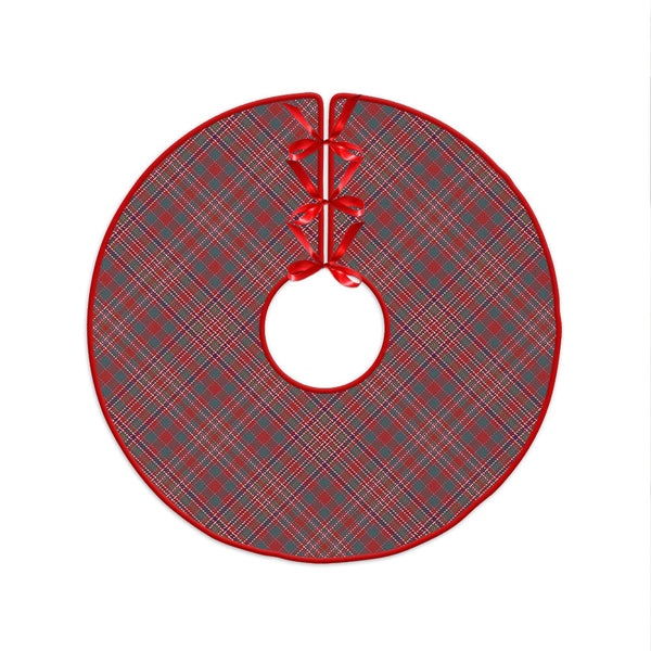 MacAlister Weathered Clan Badge Tartan Christmas Tree Skirt
