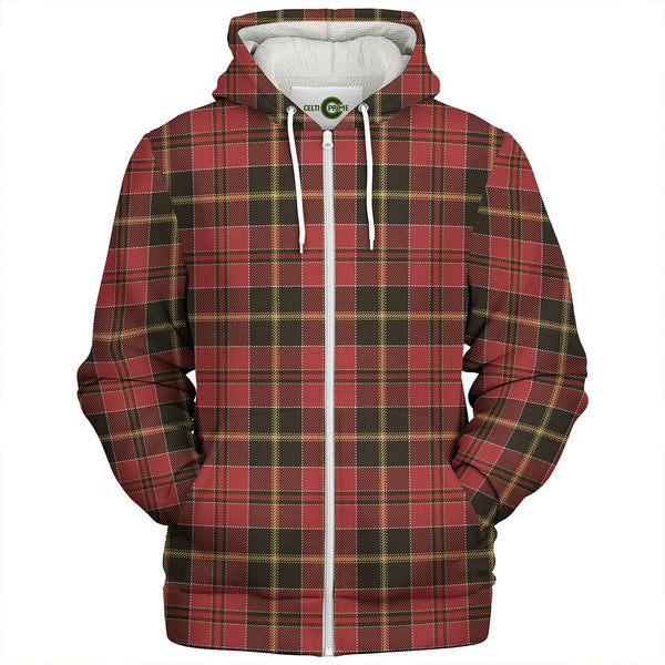 MacAlister of Skye Weathered Clan Badge Tartan Sherpa Hoodie