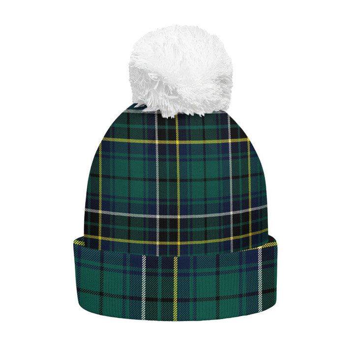 MacAlpine Modern Clan Badge Tartan Bobble Beanie Hat