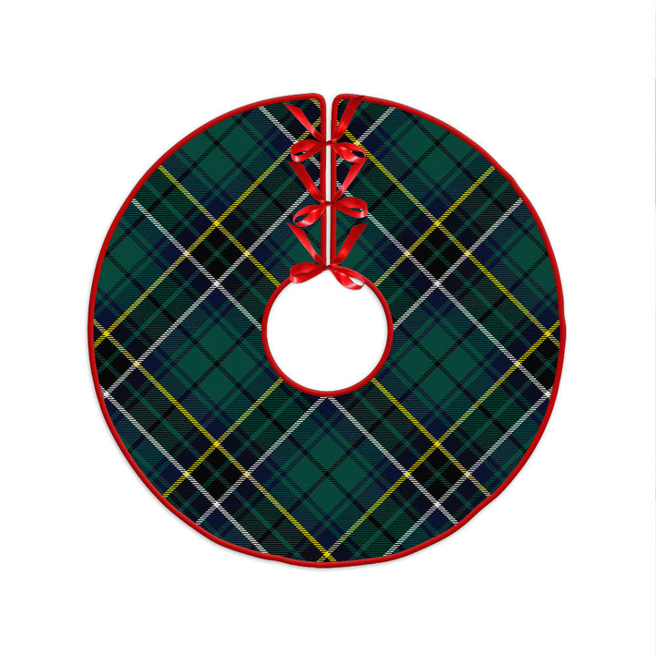 MacAlpine Modern Clan Badge Tartan Christmas Tree Skirt