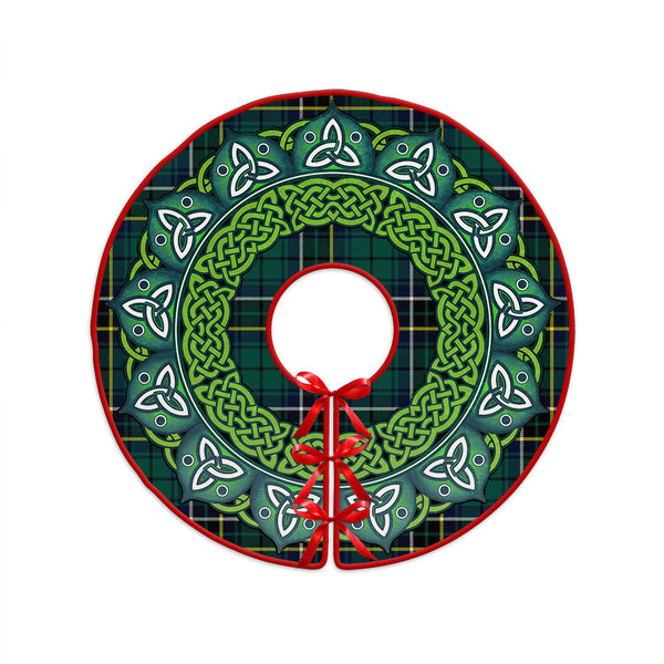 MacAlpine Modern Clan Badge Tartan Christmas Tree Skirt Heritage Holiday Decor