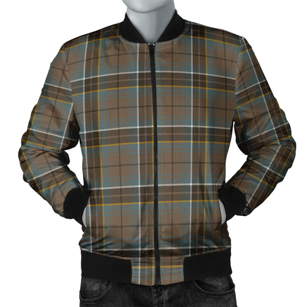 MacAlpine Weathered Clan Badge Tartan Bomber Jacket
