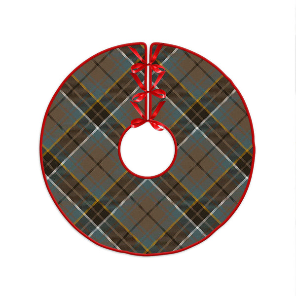 MacAlpine Weathered Clan Badge Tartan Christmas Tree Skirt