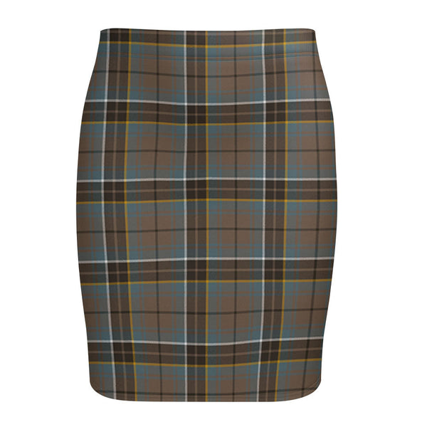 MacAlpine Weathered Tartan Fitted Skirt