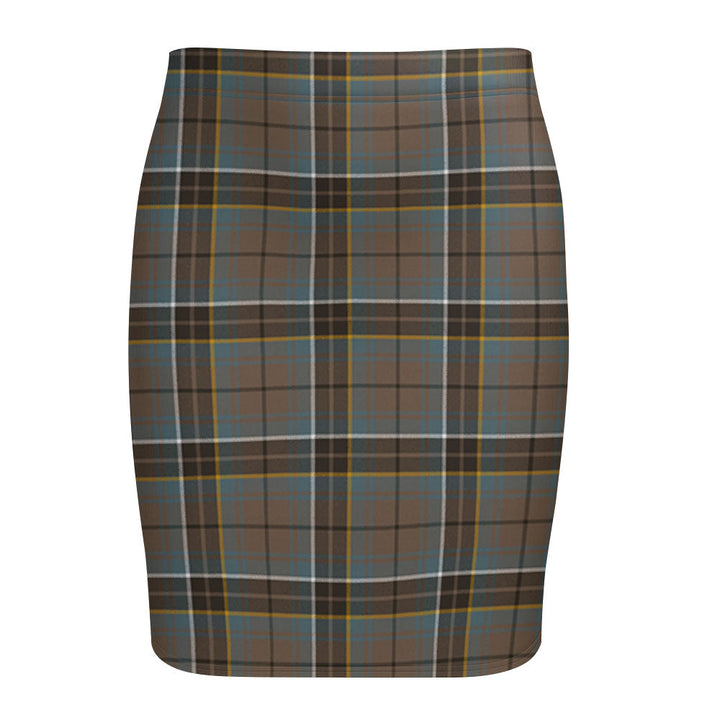 MacAlpine Weathered Tartan Fitted Skirt