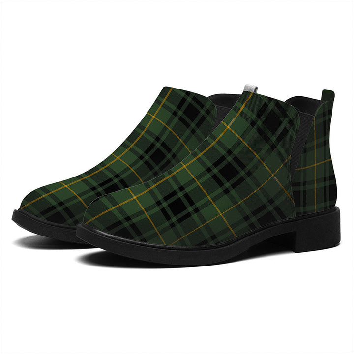 MacArthur Modern Tartan Flat Ankle Boots